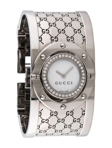 gucci montre femme diamant|classic gucci watch for women.